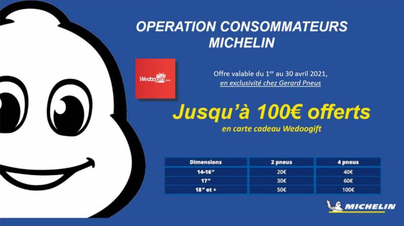 PROMO MICHELIN AVRIL 2021